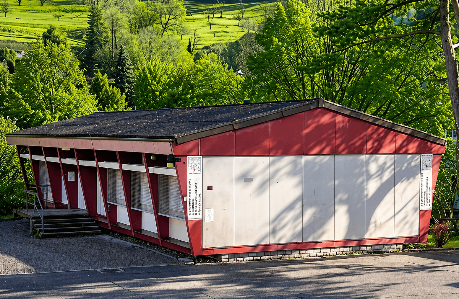 Pavillon des Industriemuseums Waldenburgertal